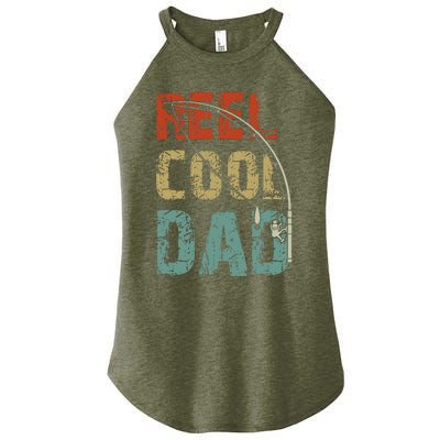 Reel Cool Dad Funny Fishing Father's Day Fisherman Daddy Women's Perfect Tri Rocker Tank