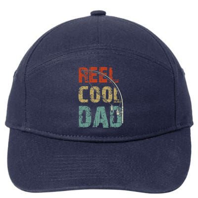 Reel Cool Dad Funny Fishing Father's Day Fisherman Daddy 7-Panel Snapback Hat