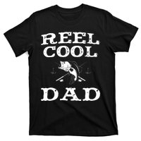 Reel Cool Dad Fishing Daddy Vintage Fathers Day Design T-Shirt