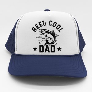 Reel Cool Dad Fishing Dad Gifts Father's Day Fisherman Fish Trucker Hat