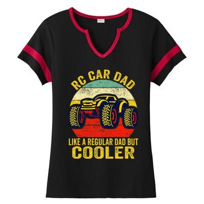 Rc Car Dad Just Like A Normal Dad Funny Rc Car Racing Racer Ladies Halftime Notch Neck Tee