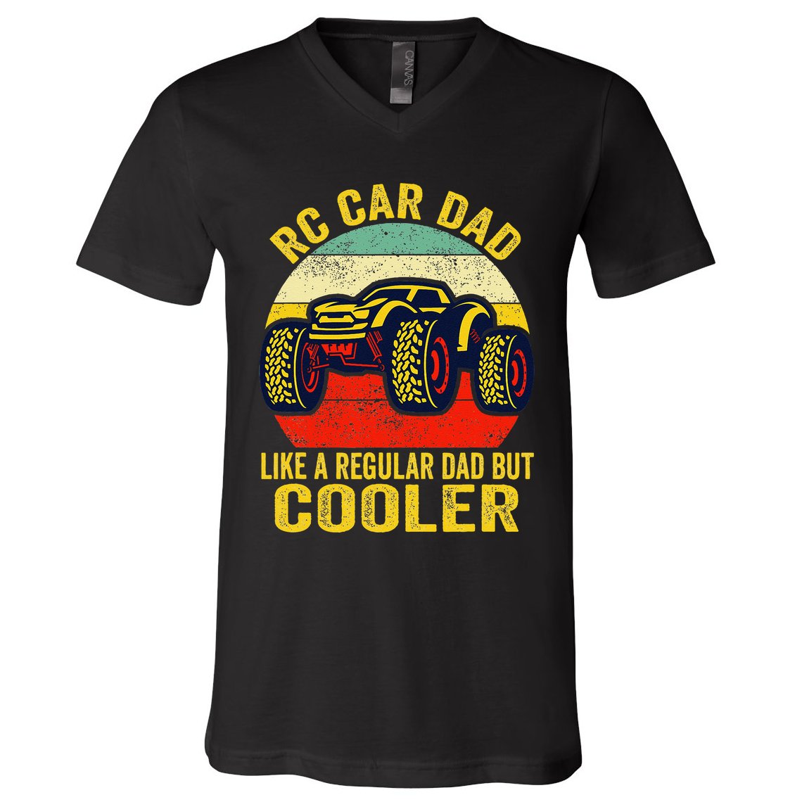 Rc Car Dad Just Like A Normal Dad Funny Rc Car Racing Racer V-Neck T-Shirt