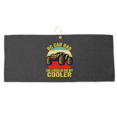 Rc Car Dad Just Like A Normal Dad Funny Rc Car Racing Racer Large Microfiber Waffle Golf Towel