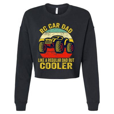 Rc Car Dad Just Like A Normal Dad Funny Rc Car Racing Racer Cropped Pullover Crew