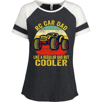 Rc Car Dad Just Like A Normal Dad Funny Rc Car Racing Racer Enza Ladies Jersey Colorblock Tee