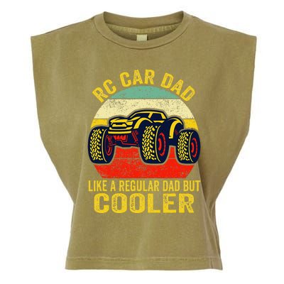 Rc Car Dad Just Like A Normal Dad Funny Rc Car Racing Racer Garment-Dyed Women's Muscle Tee