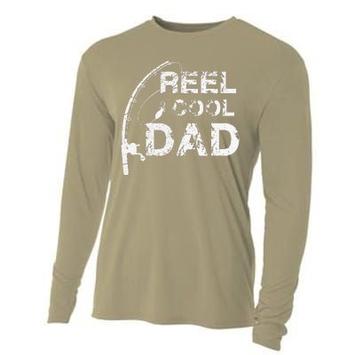 Reel Cool Dad Fishing Daddy Father's Day Gif Cooling Performance Long Sleeve Crew