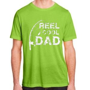 Reel Cool Dad Fishing Daddy Fathers Day Gift Adult ChromaSoft Performance T-Shirt