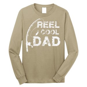 Reel Cool Dad Fishing Daddy Fathers Day Gift Long Sleeve Shirt