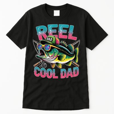 Reel Cool Dad Fishing Fisher Funny Fisherman Fathers Day Tall T-Shirt