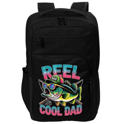 Reel Cool Dad Fishing Fisher Funny Fisherman Fathers Day Impact Tech Backpack