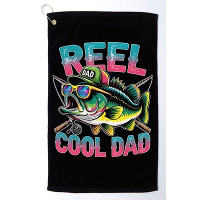 Reel Cool Dad Fishing Fisher Funny Fisherman Fathers Day Golf Towel