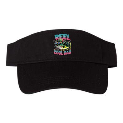 Reel Cool Dad Fishing Fisher Funny Fisherman Fathers Day Visor