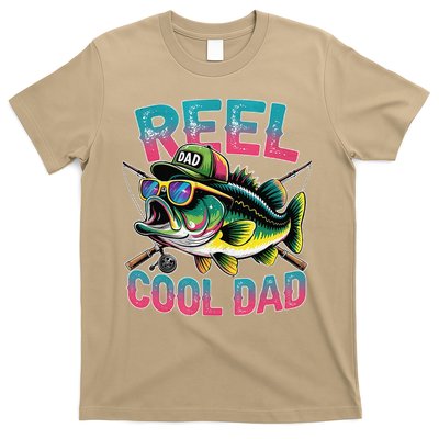 Reel Cool Dad Fishing Fisher Funny Fisherman Fathers Day T-Shirt