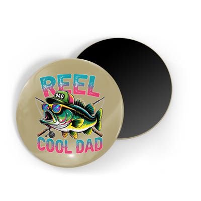 Reel Cool Dad Fishing Fisher Funny Fisherman Fathers Day Magnet