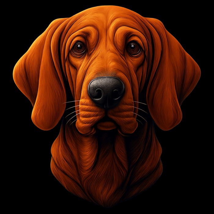 Redbone Coonhound Dog Drawstring Bag
