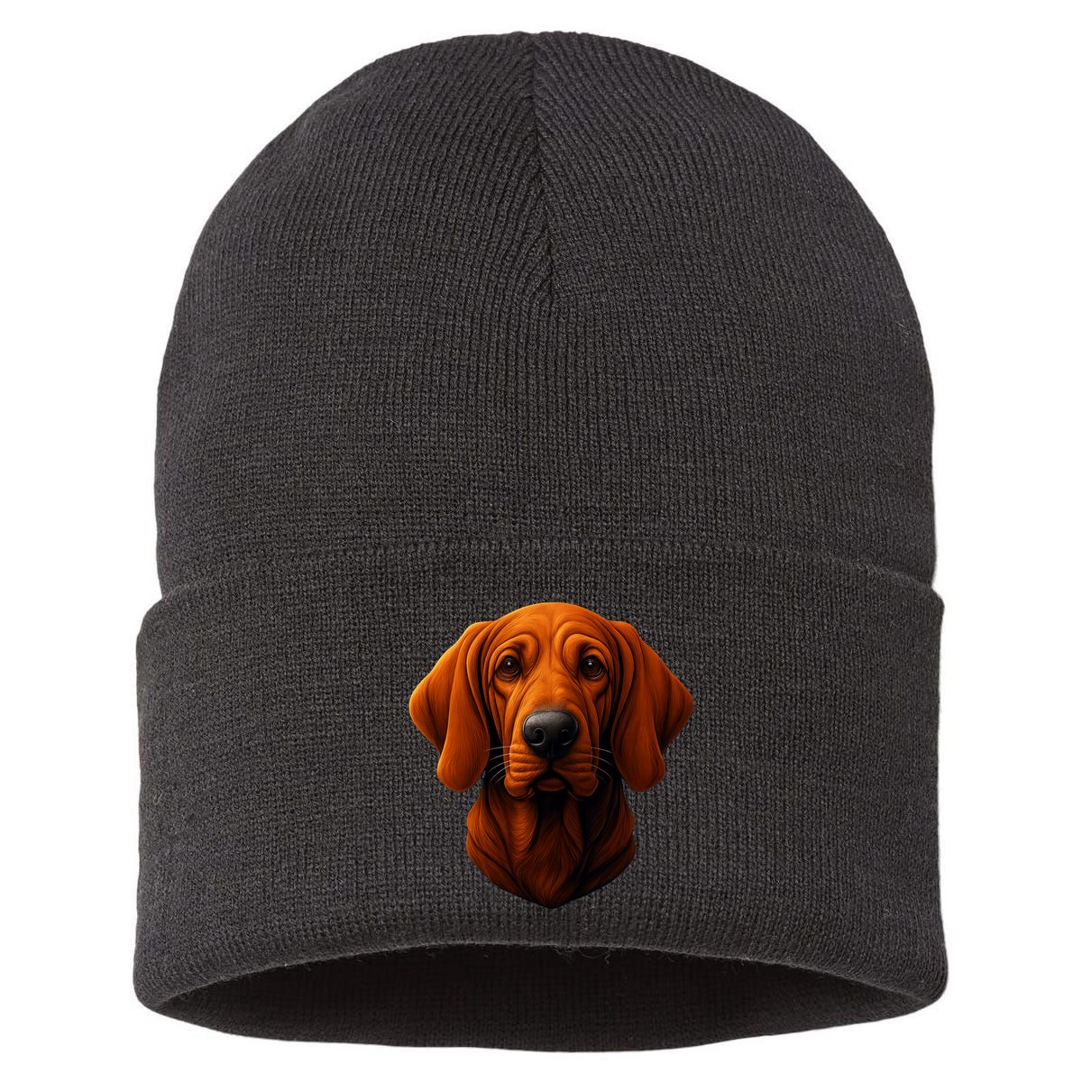 Redbone Coonhound Dog Sustainable Knit Beanie