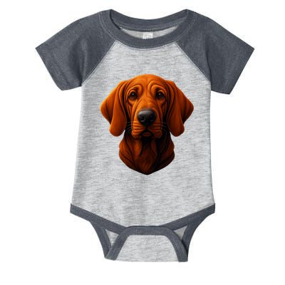 Redbone Coonhound Dog Infant Baby Jersey Bodysuit
