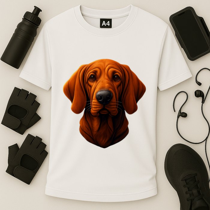 Redbone Coonhound Dog Cooling Performance Crew T-Shirt