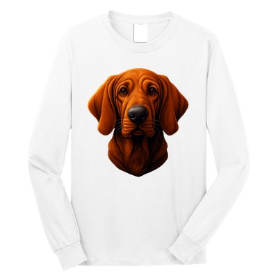 Redbone Coonhound Dog Long Sleeve Shirt