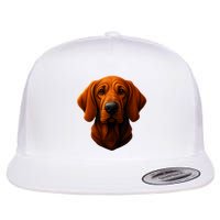 Redbone Coonhound Dog Flat Bill Trucker Hat