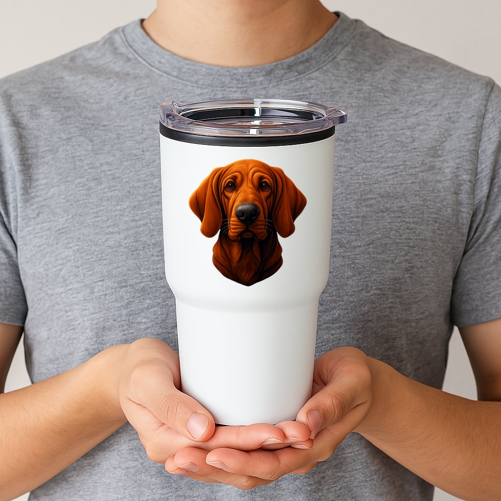Redbone Coonhound Dog Tumbler