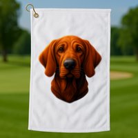 Redbone Coonhound Dog Golf Towel