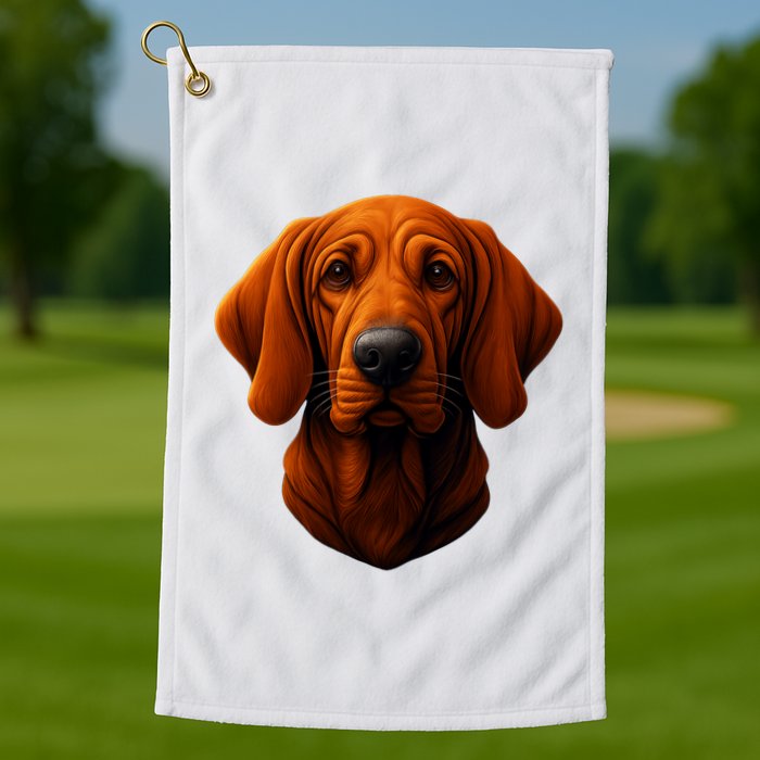 Redbone Coonhound Dog Golf Towel