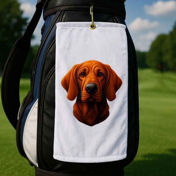 Redbone Coonhound Dog Golf Towel