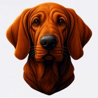 Redbone Coonhound Dog Visor