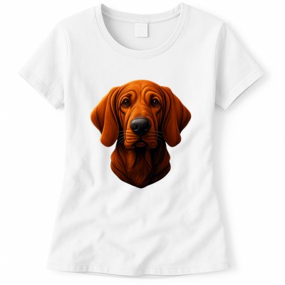 Redbone Coonhound Dog Womens T-Shirt