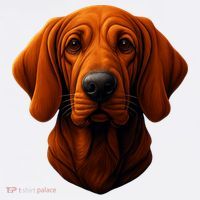 Redbone Coonhound Dog Womens T-Shirt