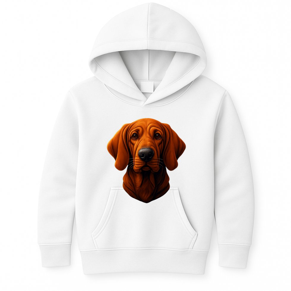 Redbone Coonhound Dog Kids Hoodie
