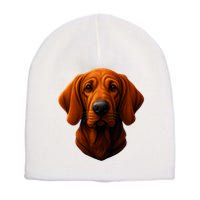Redbone Coonhound Dog Short Acrylic Beanie