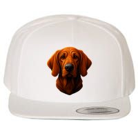 Redbone Coonhound Dog Wool Snapback Cap