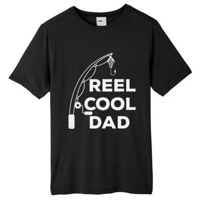 Reel Cool Dad Fishing Daddy Fathers Day Funny Tall Fusion ChromaSoft Performance T-Shirt