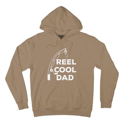 Reel Cool Dad Fishing Daddy Fathers Day Funny Hoodie