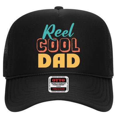 Reel Cool Dad High Crown Mesh Back Trucker Hat