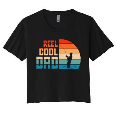 Reel Cool Dad Women's Crop Top Tee