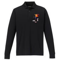 Retro Christmas Dentist Hermey The Elf Performance Long Sleeve Polo