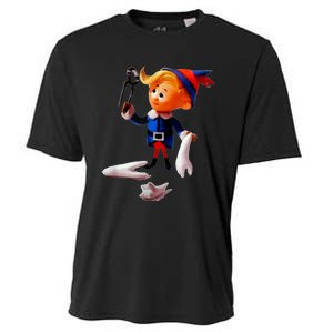 Retro Christmas Dentist Hermey The Elf Cooling Performance Crew T-Shirt