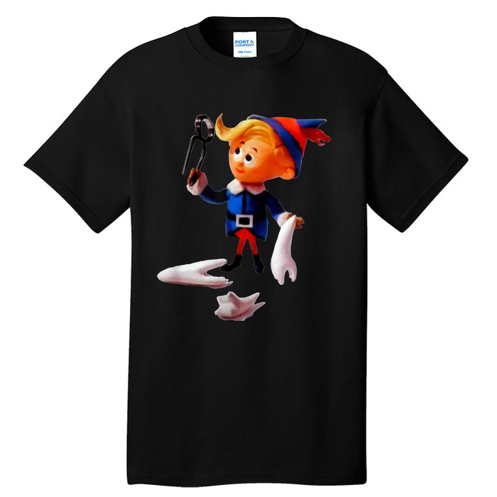 Retro Christmas Dentist Hermey The Elf Tall T-Shirt