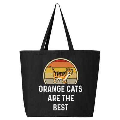 Retro Cat Dad Pet Lover Orange Cats Are The Best Tabby Mom 25L Jumbo Tote