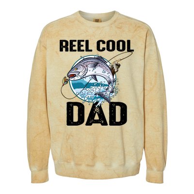 Reel Cool Dad Colorblast Crewneck Sweatshirt