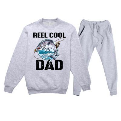 Reel Cool Dad Premium Crewneck Sweatsuit Set