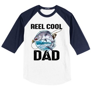 Reel Cool Dad Baseball Sleeve Shirt