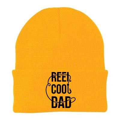 Reel Cool Dad Fishing Lover Gift Knit Cap Winter Beanie