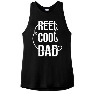 Reel Cool Dad Fishing Lover Gift Ladies PosiCharge Tri-Blend Wicking Tank