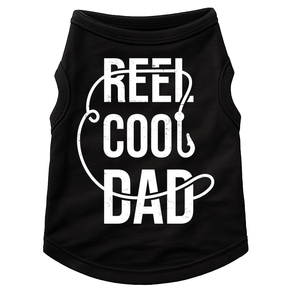 Reel Cool Dad Fishing Lover Gift Doggie Tank