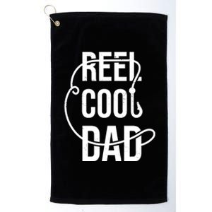 Reel Cool Dad Fishing Lover Gift Platinum Collection Golf Towel